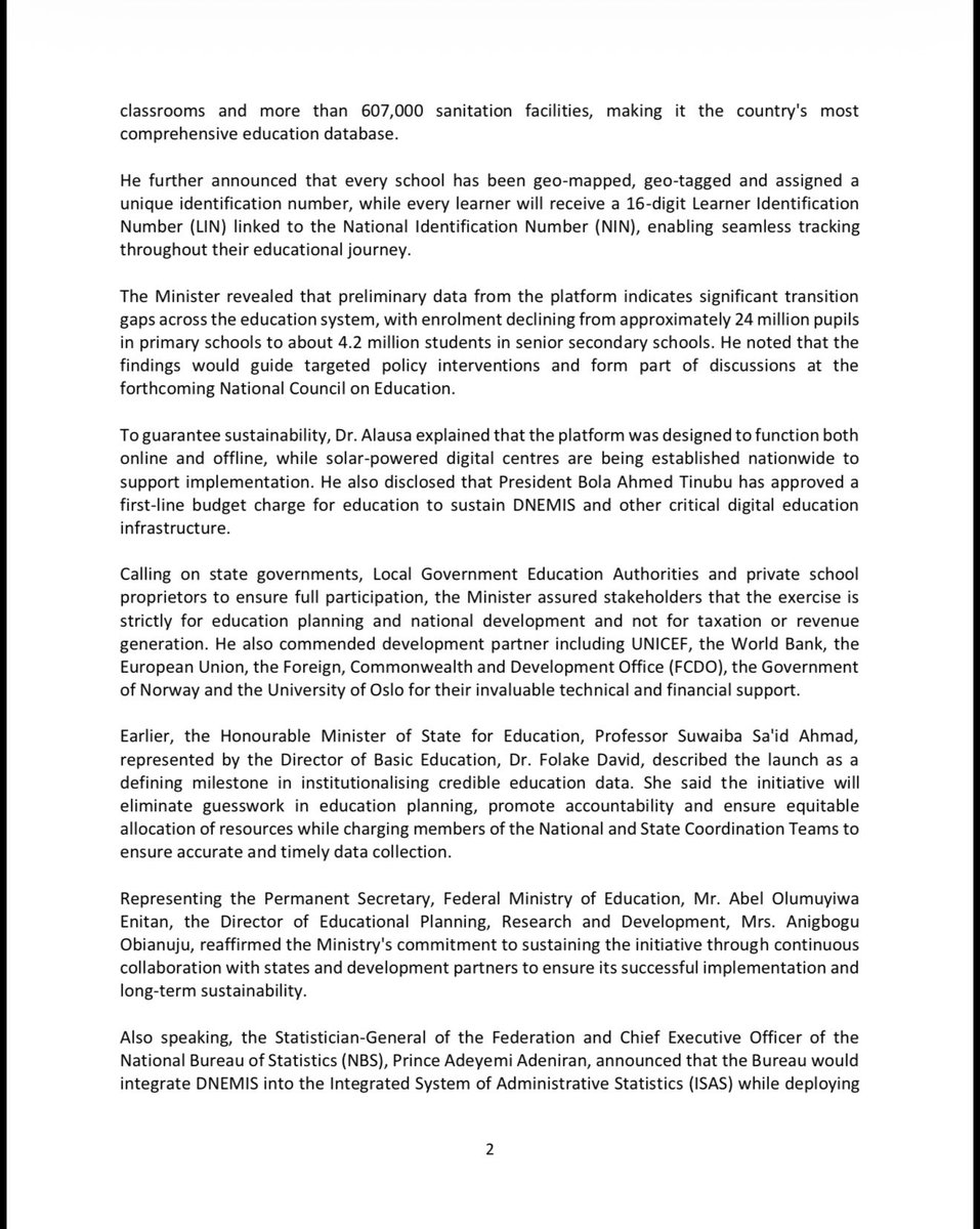 Federal Ministry of Education tweet media