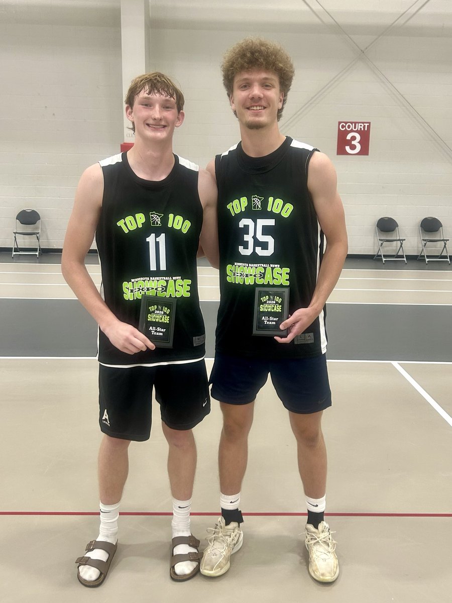 cadej003's tweet photo. Our guys Lane Johnson and Gavin Olson participated in the Pacesetter Top 100 Expo at St. Ben’s and made the All-Tournament team together! Very proud of their growth over the last few years coaching these two young men!

@shootaLj513 @Gavinolson155 

@NorthstarTitans https://t.co/6EgXIEjJEp