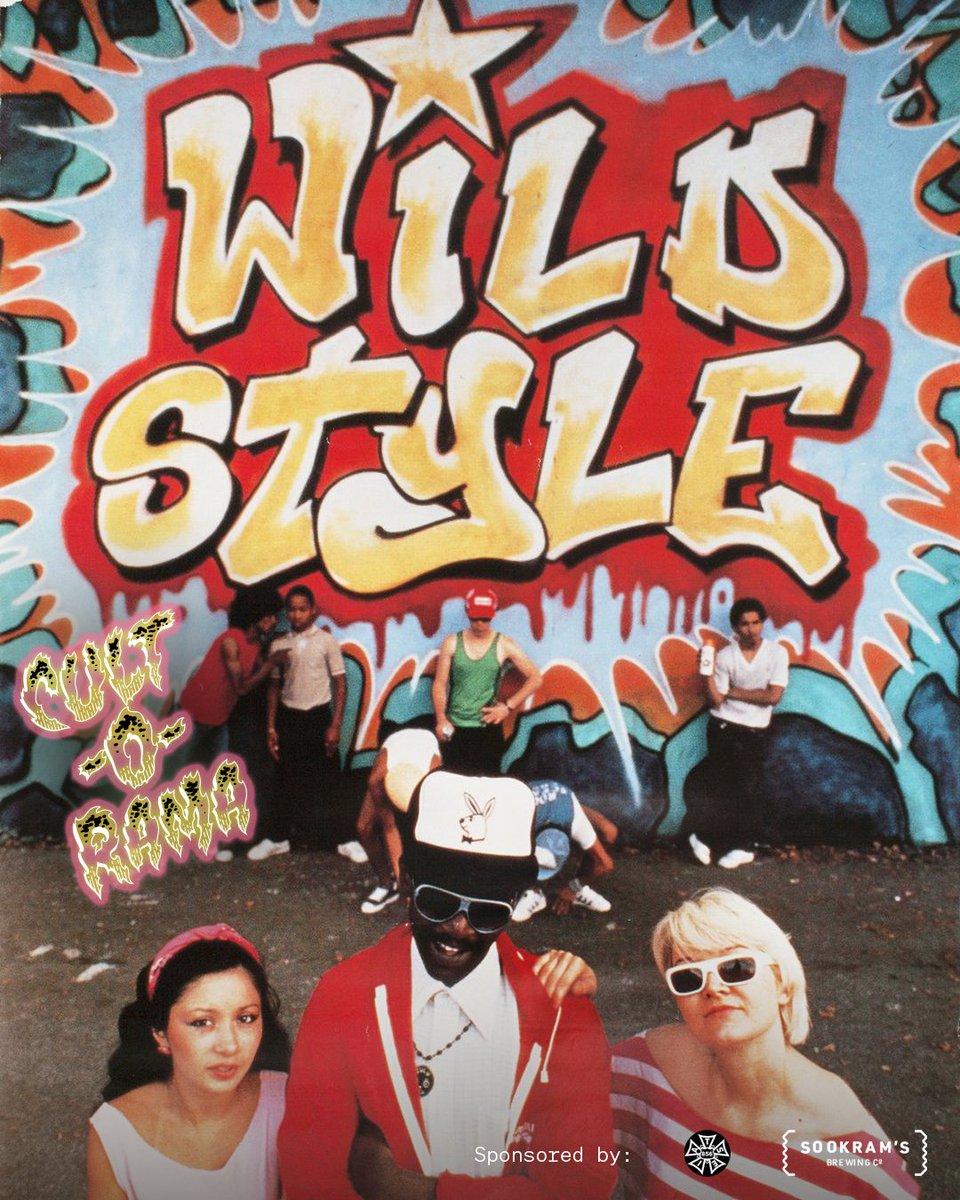 WFGCinematheque's tweet photo. Cult-O-Rama returns July 30 with the new restoration of Charlie Ahearn’s Wild Style, the truest portrait of hip-hop’s adolescence and one of the most important music films of the 20th century! https://t.co/zsL4CEeixh