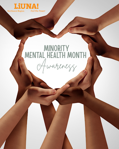 NWLECET's tweet photo. July is Minority Mental Health Awareness Month.

Mental health matters in every community and on every jobsite. Taking care of each other and supporting access to resources helps build stronger crews and stronger communities.

#MentalHealthAwareness #UnionStrong #LIUNA https://t.co/eg1TdXNWT7