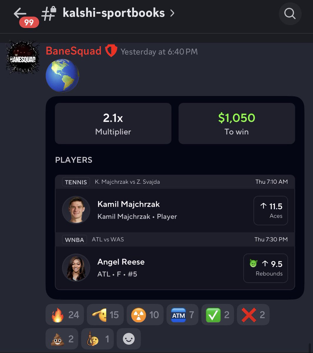 BaneSquad_'s tweet photo. Cash the $500 #PrizePicks Nuke ☢️✅

Posting another NUKE tomorrow ‼️ don’t miss out ‼️‼️

⬇️Join #BaneSquad Discord Server ⬇️

https://t.co/kfTG26W9U0 https://t.co/wQAiBXXOws