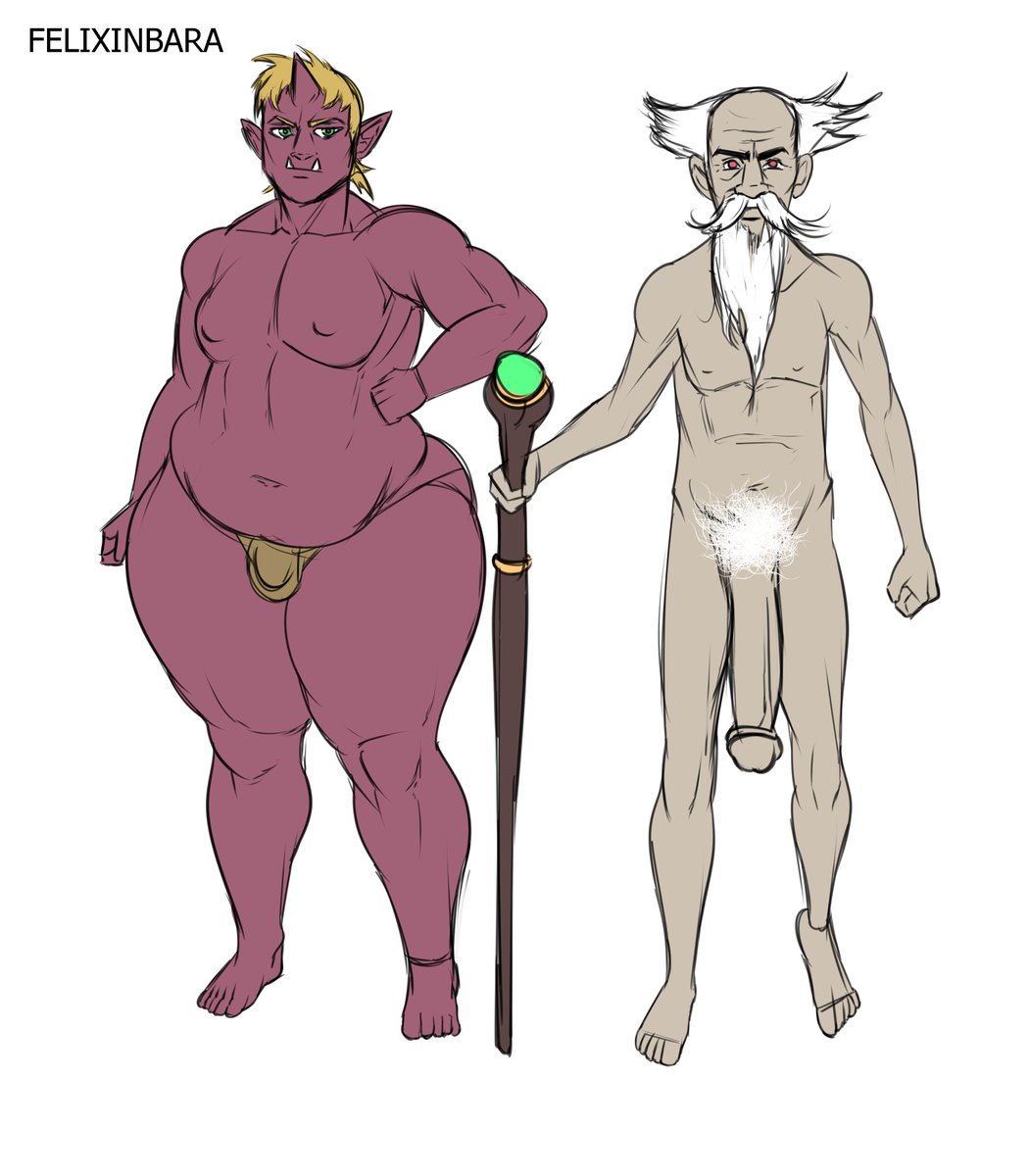 Felixinbara's tweet photo. Ogre and the wizard concept https://t.co/rf5HgghWfH