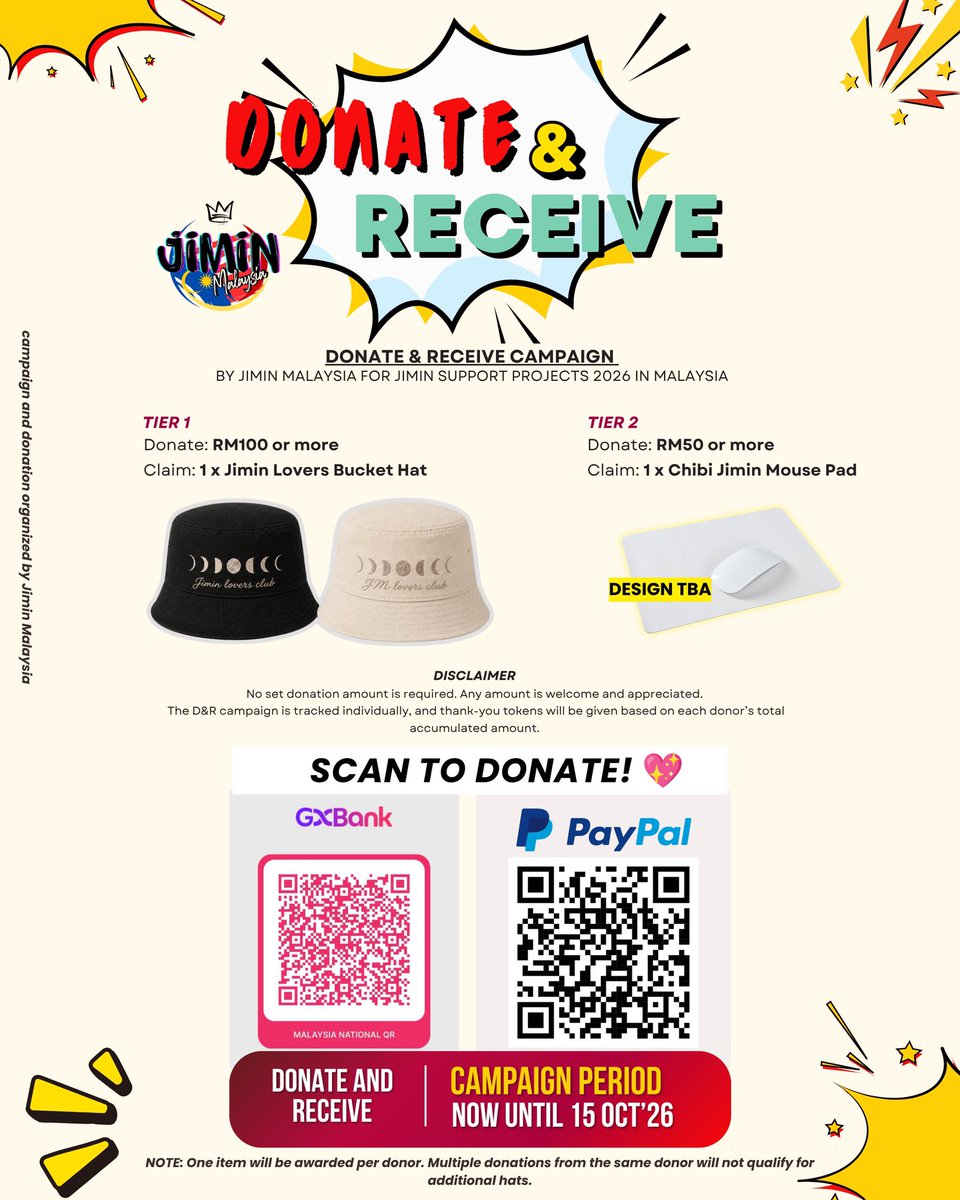 JiminMalaysia's tweet photo. Donation Update | 02.07.2024 

😍RM 3,001.42 😍

54% donation progress done😭

Thank you thank you so much pada semua yang donate!🤧🤩

RM700 lagi untuk secure photowall!

‼️ lepas donate nanti jangan lupa isi form!

🔗 https://t.co/JI0w6H0rDC https://t.co/917NnFALyq