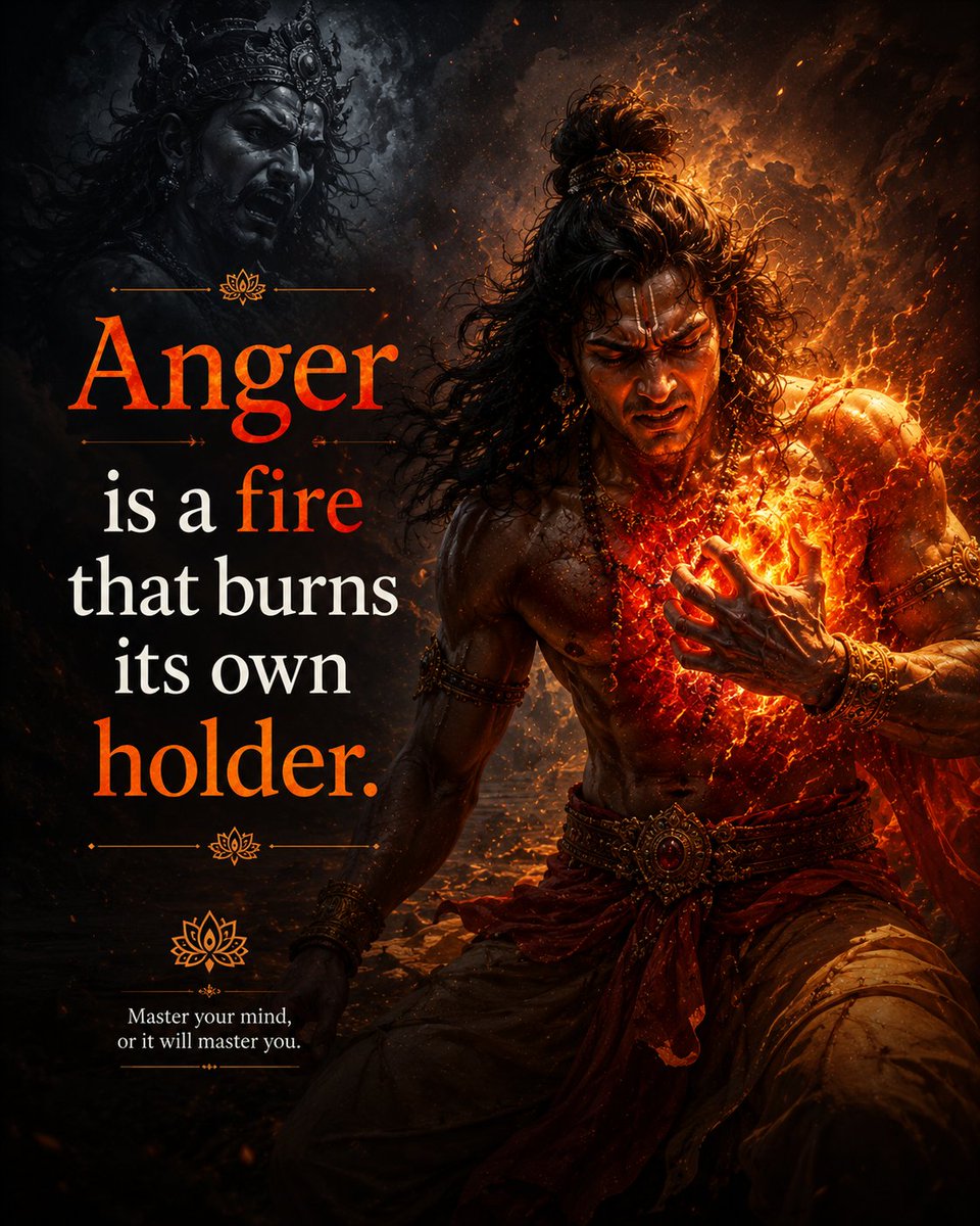 vedic_sanskar's tweet photo. #BhagavadGita #Krishna #Dharma #SpiritualWisdom #InnerPeace #DivineLight #GitaQuotes #SanatanaDharma #PeacefulMind #SelfRealization #WisdomQuotes #SpiritualArt #Motivation #PositiveEnergy #SoulJourney #Mindfulness #angermanagement #whyangry https://t.co/GCuZ5jlB1S