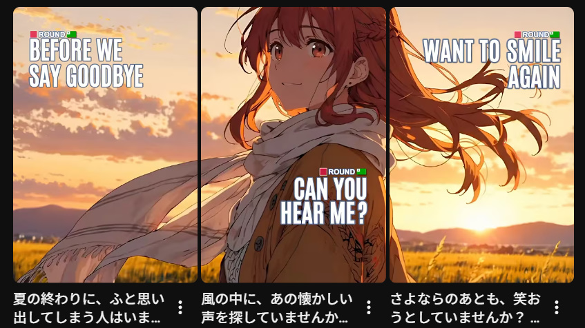 LoFi_Bloom's tweet photo. 🎵 Lo-fi Esperanto vocal fragment

夏の終わりの金色の草原で、「さよなら」を思い出す。
エスペラント×日本語が奏でる、夕暮れの空、心に残る痛み、そして前へ進むという静かな約束を描く、やさしい Vocal Lo-Fi
夏の夕暮れ、愛おしい別れの記憶、そしてもう一度笑おうとする勇気のために🌅 https://t.co/HamBJw2Xqv