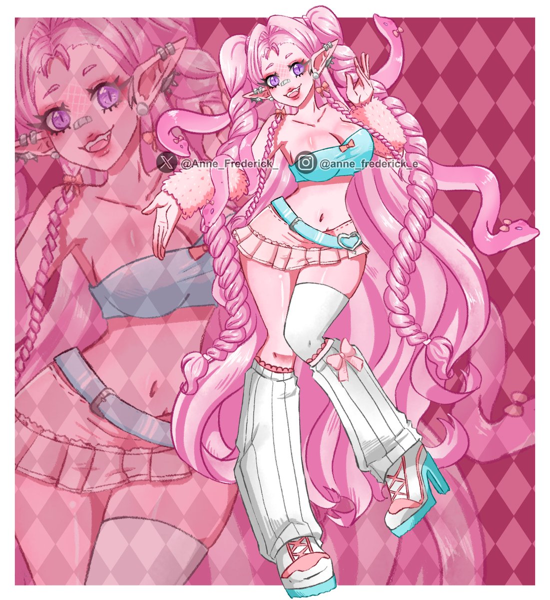 Anne_Frederick_'s tweet photo. This beauty is a design by: https://t.co/WLtpc78Zwb

I got her through a trade; I made the new drawing myself.
#original_character #originalart #digitalart https://t.co/P7cnXEtny1