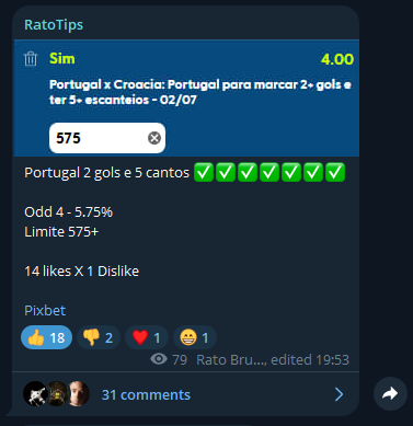 Gabriel_BTLLI's tweet photo. ISSO É RATO TIPSSSSSS ✅✅✅✅✅✅✅ https://t.co/iPk9Vlis2H