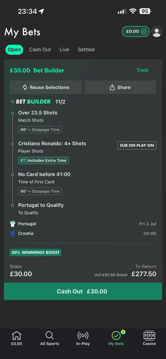 CxBettingTips's tweet photo. My punt for tonight if you want less risk remove the card before 41:00 https://t.co/PiWO1y2A8h