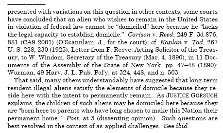 svaneerden's tweet photo. Justice Thomas makes some very interesting observations in footnote 10 of his dissent in the birthright citizenship case: https://t.co/izs69clEQI