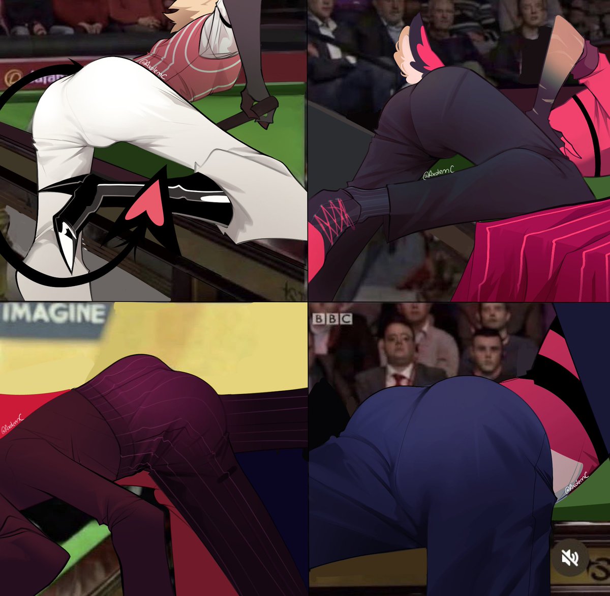 AxolemC's tweet photo. May billiards live forever. We have to protect it.

#hazbinhotel #alastor #vox #valentino #lucifermorningstar https://t.co/7Gl1VXCbsy