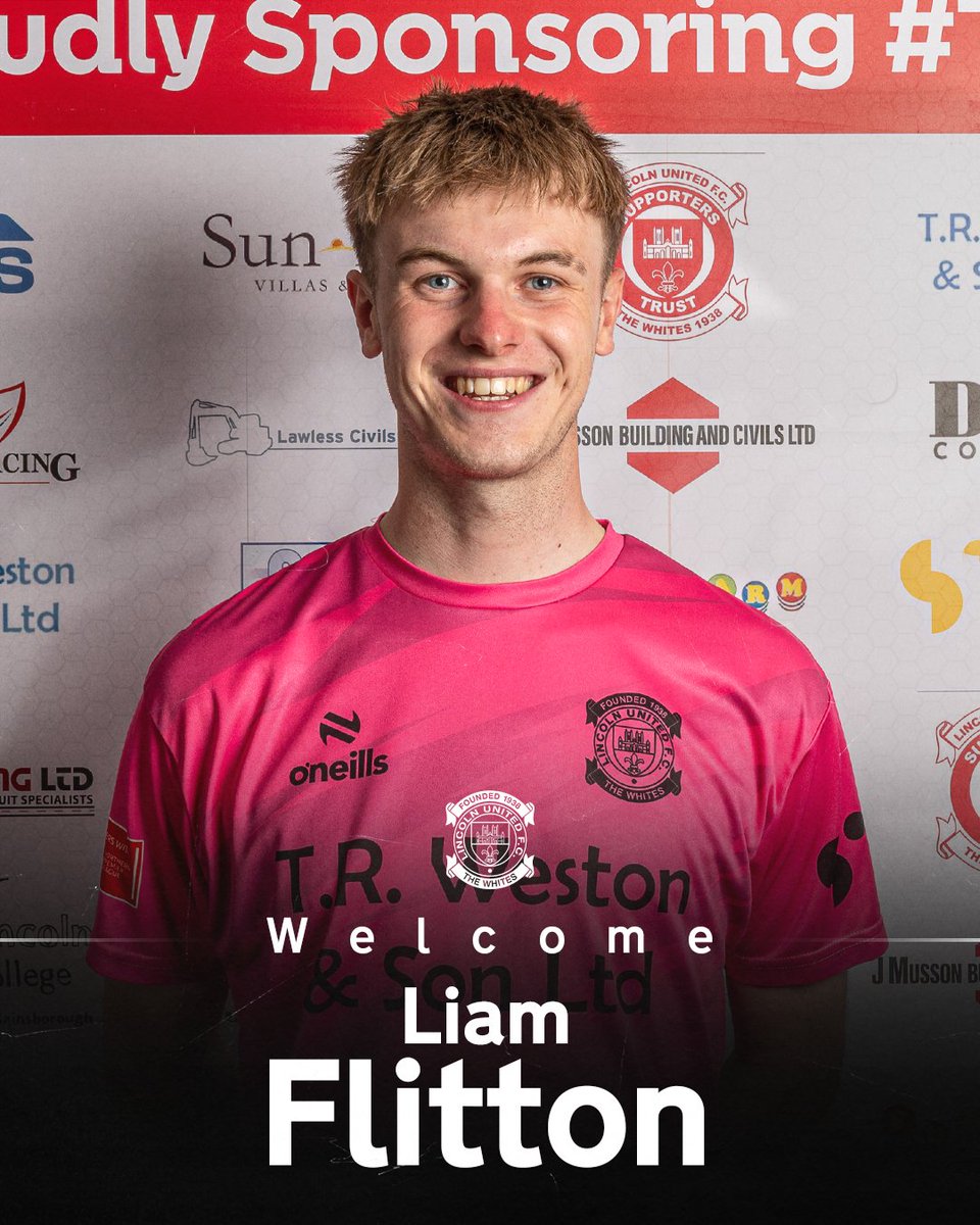 LincolnUnited's tweet photo. Introducing Liam Flitton! 👋

Liam Flitton joins Lincoln United for the 2026/27 season from Step 5 side, Newark and Sherwood United, bagging multiple awards during his time with Sleaford Town in 2023 and winning the Shadow Scholars with Lincoln City's Shadow Scholars.

With the 21-year-old already earning more acolades than his years, Lincoln United are delighted to announce Liam as our newest addition for the upcoming season.

Welcome to #TheWhites, Liam! 🤍

📸 Joseph Kelley
