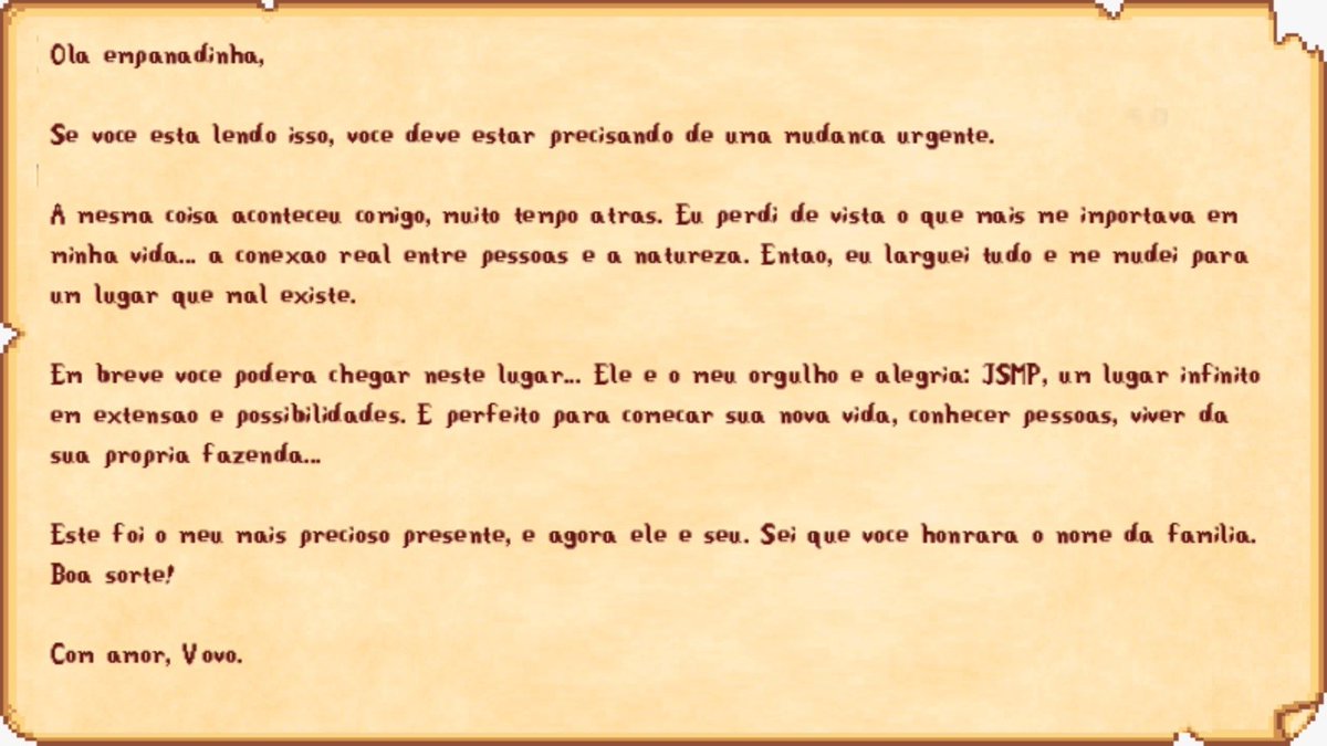 jsmpanadinhas's tweet photo. Você recebeu uma carta... https://t.co/0p7n0DZ1Ka