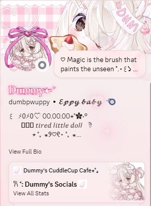 dumpwuppy's tweet photo. discord widget finally done (˶>⩊<˶)♡
what do you think about it ? ❤︎ https://t.co/WrsAawJbVh