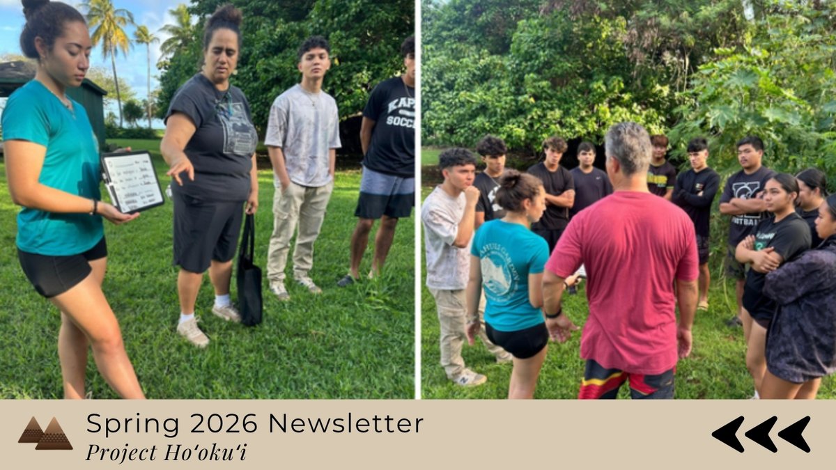 CDShawaiiedu's tweet photo. Project Hoʻokuʻi Newsletter, Spring 2026 "Cultivating Connections Through ʻĀina and Community" at https://t.co/4gvPH7KP9h.

#CenterOnDisabilityStudies #ProjectHookui #NativeHawaiian #Newsletter #Hawaii #AssociateDegree #HighSchool #Graduating #Dissertation #Students https://t.co/UL7p5Ea3T2