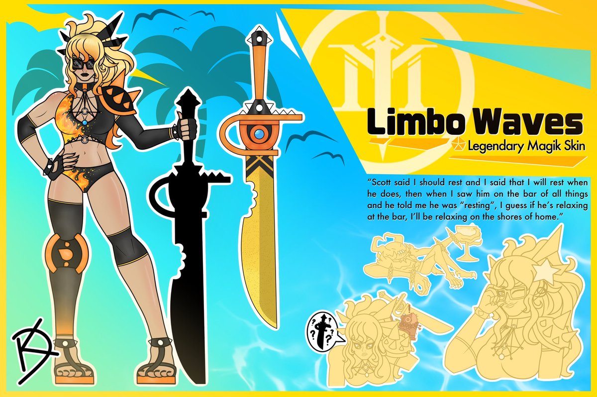 kd_kamui's tweet photo. Here’s my entry to @neo_jpeg’s MR art contest🎨
Limbo Waves Magik☀️🗡️
I’ve had this concept in mind since last summer😂
So when I saw Neo’s post I thought this would be a good reason to finally get it done💛
#MarvelRivals #RivalsCreate #RivalsSummer https://t.co/qoR0HmydTy
