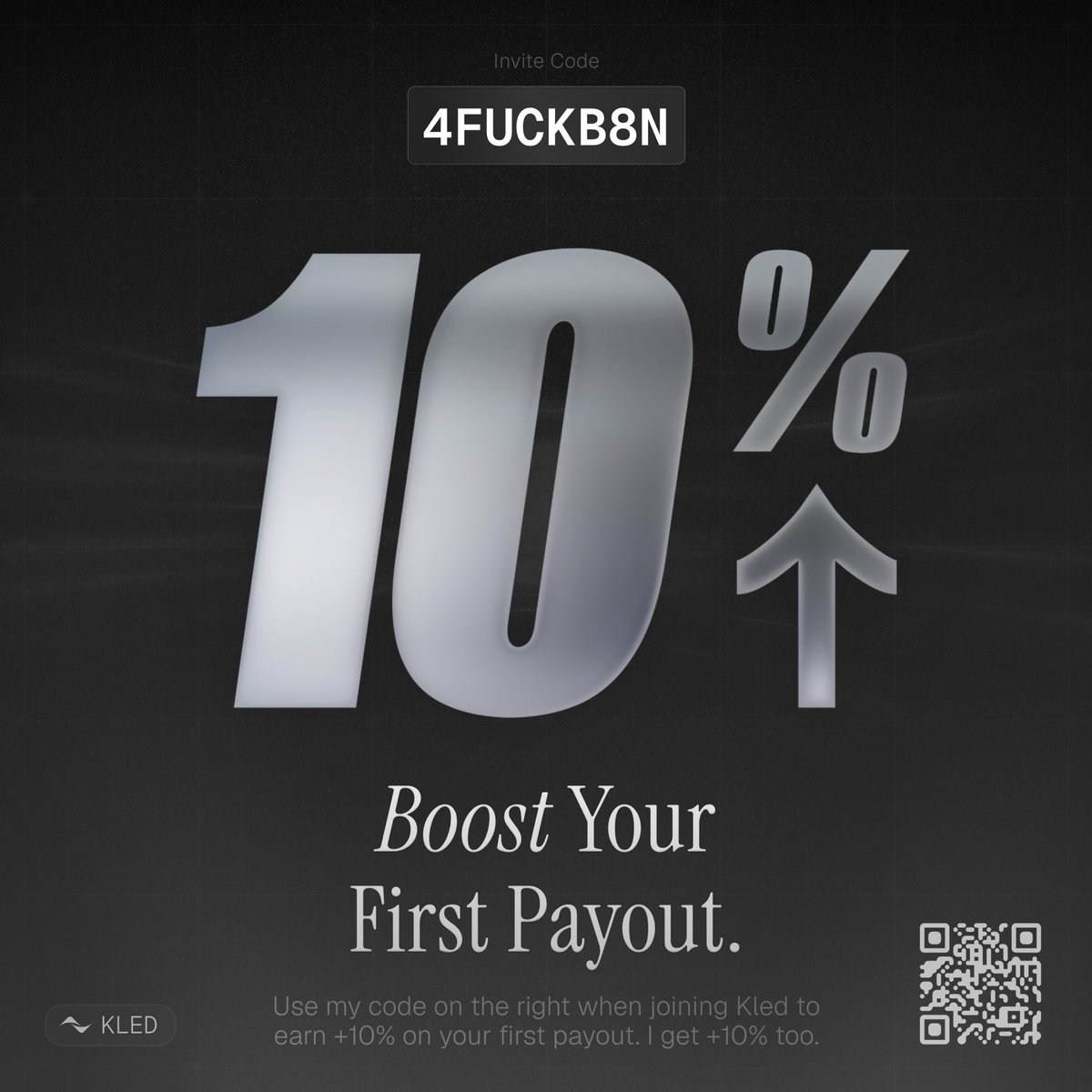 Faishlafif's tweet photo. Want early access to Kled? Download the Kled mobile app and use my invite code 4FUCKB8N. Kled is the first app that pays you for your data, unlock your spot now. #kled #ai @usekled https://t.co/qJzXGWW7pN