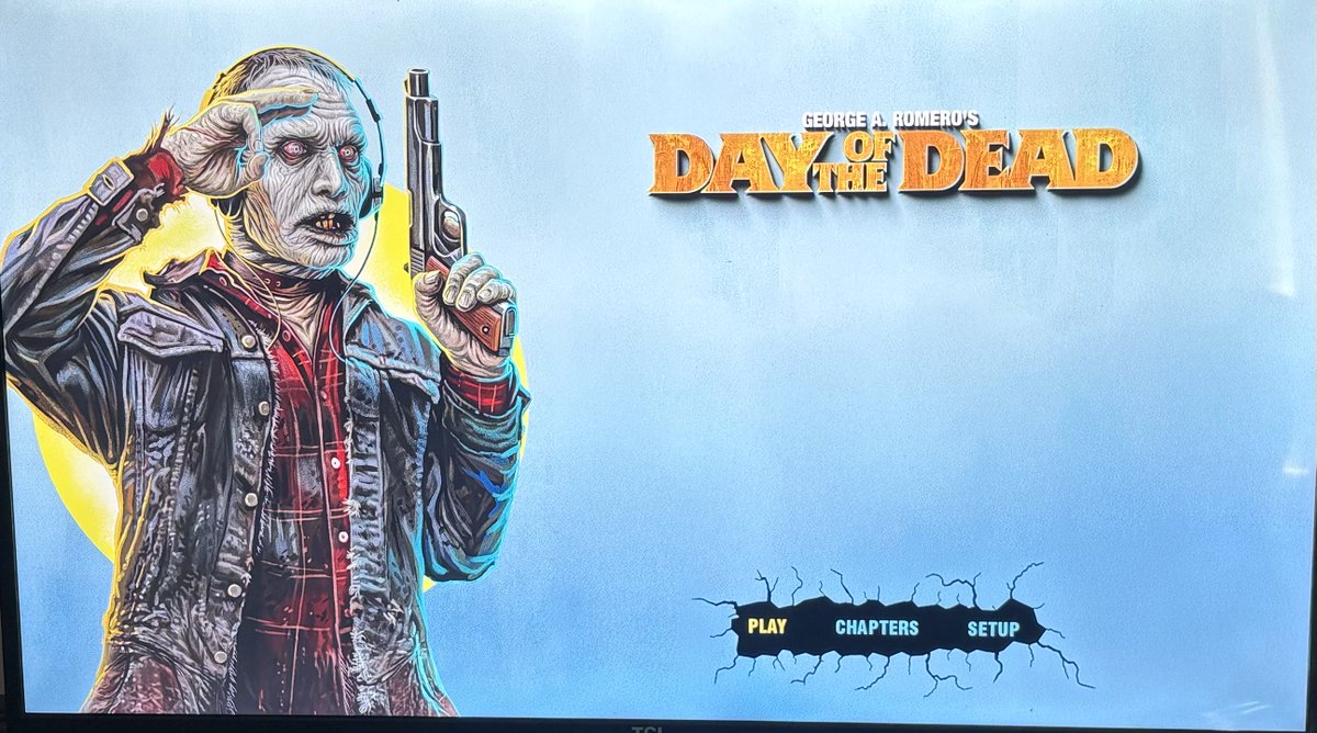 thecrowsayskaw's tweet photo. #NowWatching Tonight’s #BrainDamage is Day of the Dead. https://t.co/5BGw40ThoL