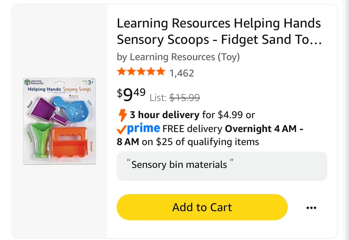 vmaries2's tweet photo. @Mathemagician4U Thank you! 

H is for helping hands sensory scoops! These will be used to create new sensory bins for my students! #spedteacher #autism #clearthelist 

https://t.co/fFbXltrpoz https://t.co/XlpIResSWl