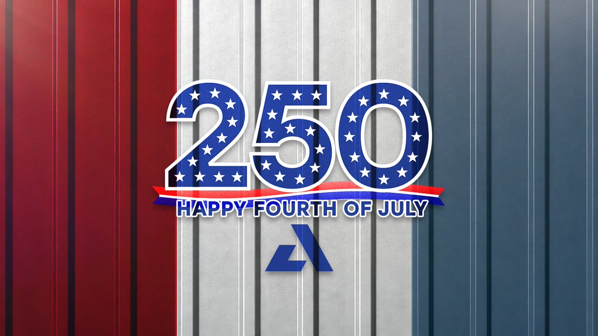 ArmstrongSteel's tweet photo. Celebrating 250 years of American independence.

From all of us at Armstrong Steel Buildings, we wish you a safe and happy Fourth of July. 🇺🇸 https://t.co/PG8OYkud8d