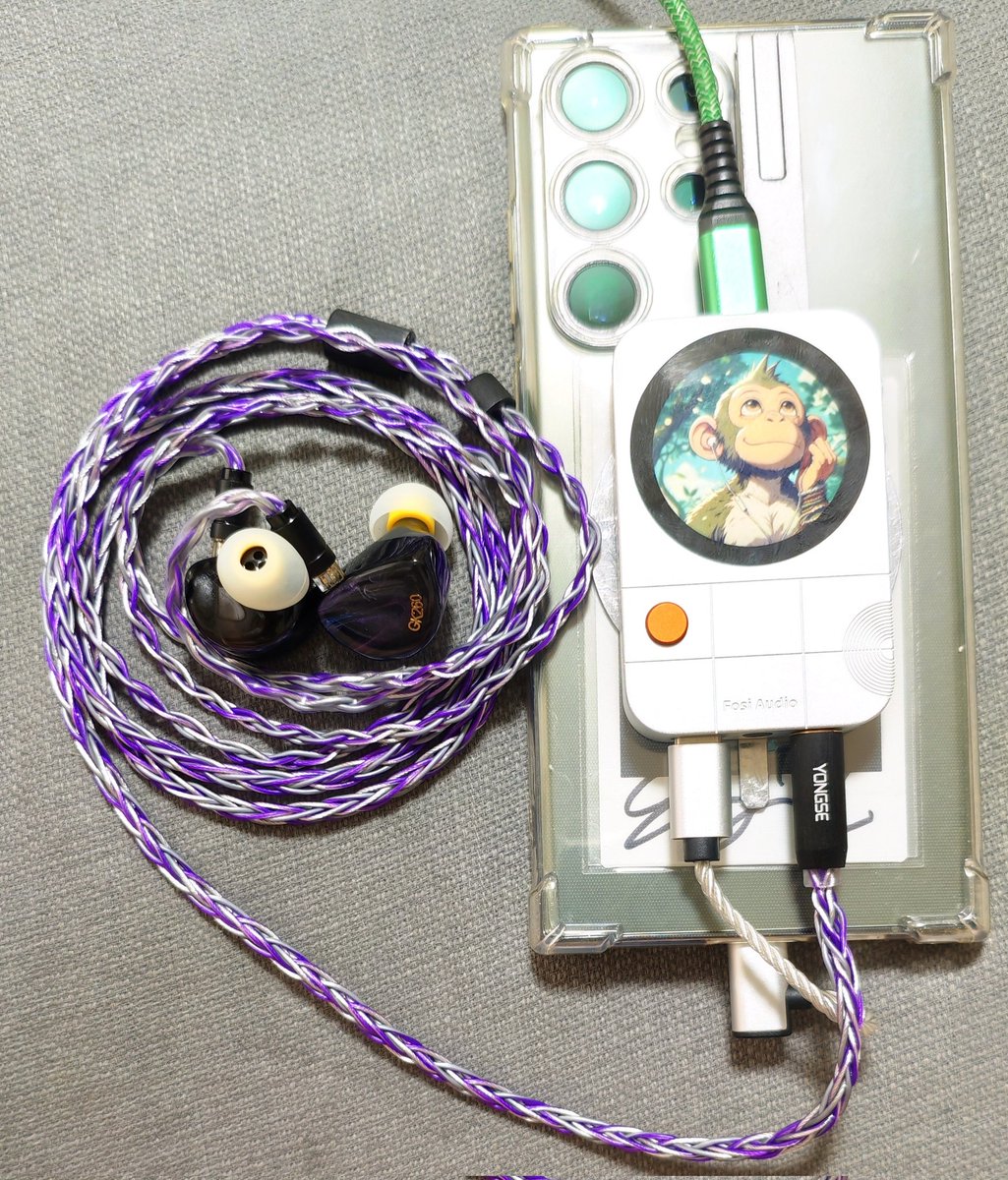 皆様おはようございます☀ 今朝のお供は IEM ➠ GEEKWOLD GK260 CABLE