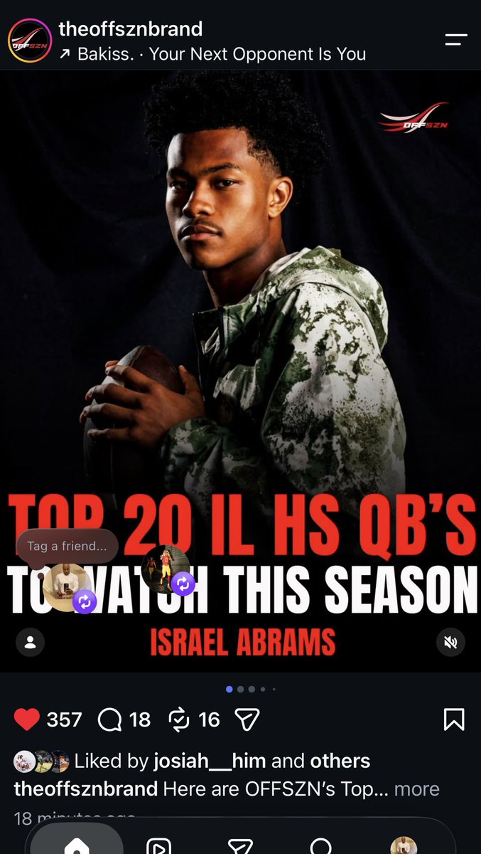 Rayford1Aaron's tweet photo. RT @AJRay21: Always appreciate the Love @offsznbrand #SeniorSeasonLoading🎥 https://t.co/Duy3WTPWev