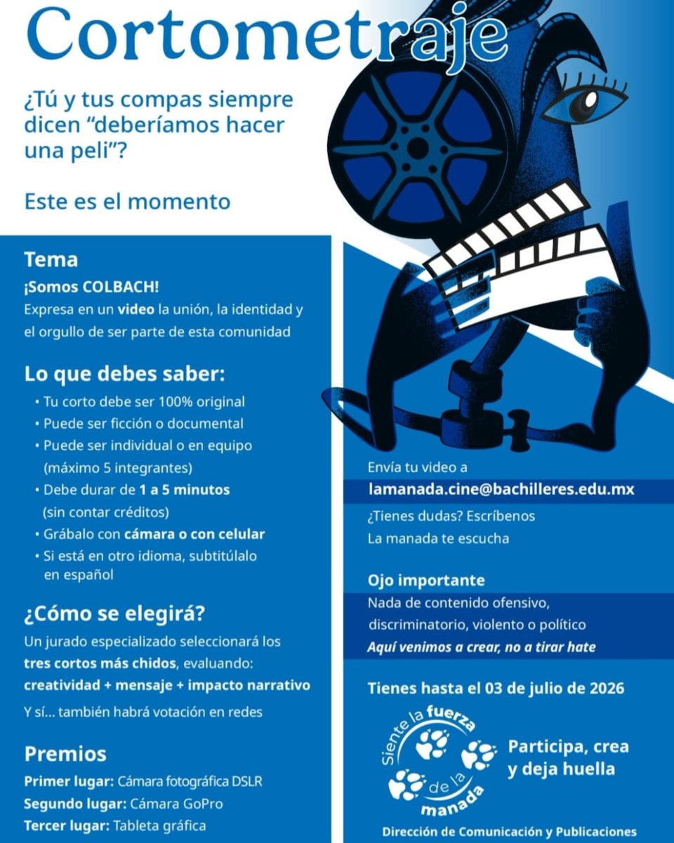 ECALEMx's tweet photo. ✨ ¿Quién eres y quién quieres llegar a ser?
A partir de El Jeremías, estudiantes del CB6 expresaron, mediante carteles, fotografías y cortometrajes, cómo su escuela ha influido en la persona que son y la que aspiran a ser. 💙
#ECALE #ElCineALaEscuela #ElJeremías #Educación https://t.co/ACbRpR30j5