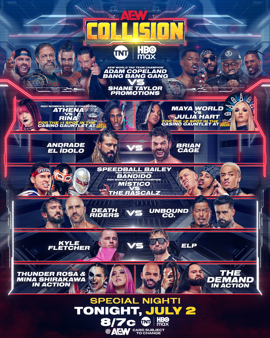 All Elite Wrestling’s AEWcollision Presents: Exclusive 2.5-Hour Thursday Night Special