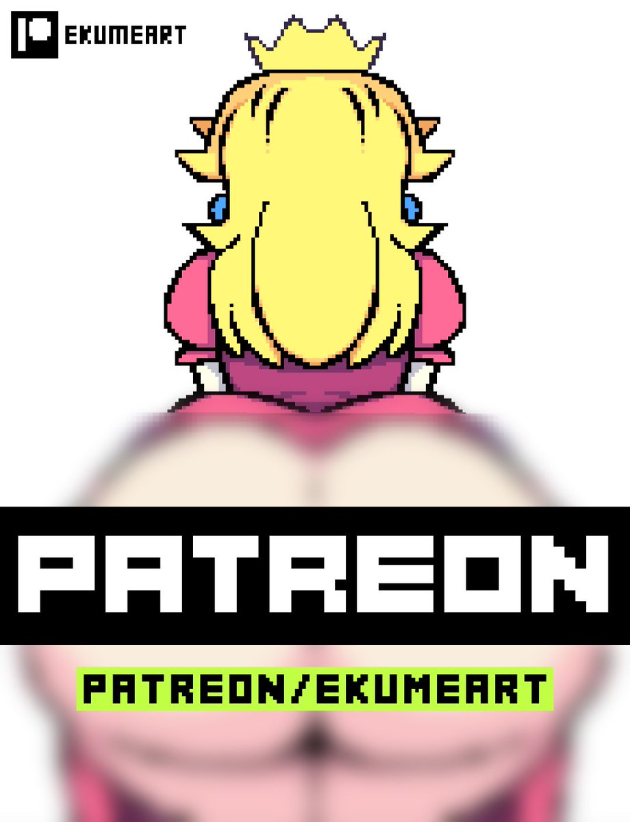 ekumeart's tweet photo. New exclusive artwork! 🍑🩷

An unfinished Princess Peach artwork, now added to The Vault.

Available now on Patreon!
⭐ https://t.co/9pyX6WLqRG

#PixelArt #Peach #NSFW https://t.co/UFFZAKkgB6