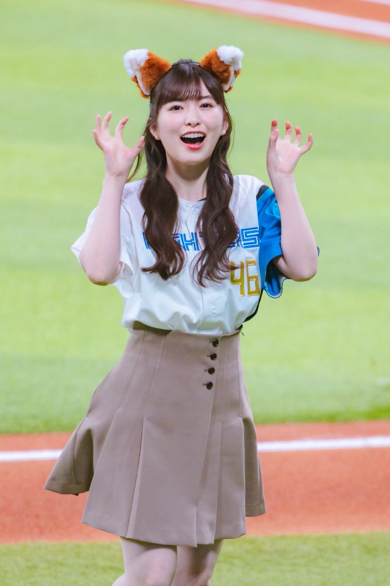 0202Felix's tweet photo. 今年もきつねあやちゃん天使すぎた🥹✨

#小川彩 #乃木坂46 #乃木坂野球部 https://t.co/aZqulamAja