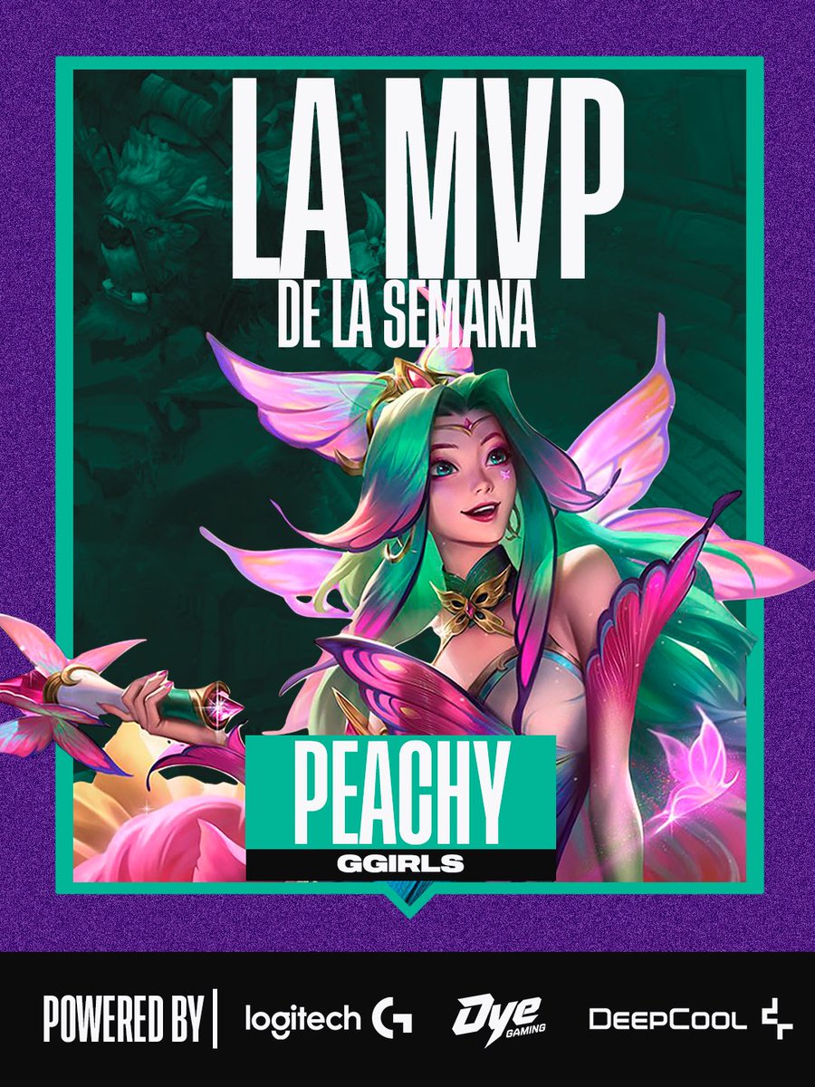 SuperLIGFemale's tweet photo. Aquí su MVP OYE! ✨
Muchas felicidades a Peachy 💖 https://t.co/MEPXgzWOkf