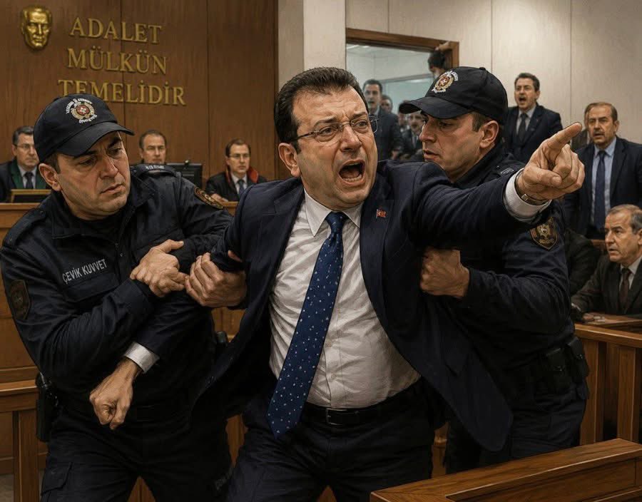 SSSBBL777's tweet photo. İşte bugün Ekrem İmamoğlu ve Mahkeme Başkanı arasında yaşananların özeti!

— Normalde İmamoğlu’nun en son savunma yapacağı söylenmişti, İmamoğlu buna göre hazırlık yaptı.

— Ama ne olduysa, 9 Temmuz’a kadar savunmanın alınacağı ve duruşmanın kapanacağı söylendi.

— Bunun üzerine İmamoğlu, “bu tarihe kadar savunmasının yetişmeyeceğini” söyledi. “9 Temmuz ısrarı niye? Seferberlik mi var? Bu ülkede kıyamet mi kopacak? Bir olay mı var da haberimiz yok?” dedi.

— Bunun üzerine Mahkeme Başkanı ile aralarında tartışma çıktı ve İmamoğlu salondan çıkartıldı. Avukatlar da duruşmayı terk etti!

Bu savunma hakkının açıkça ihlalidir ve hukuka aykırıdır! Zindanda bulunan İmamoğlu’nun sesi olmalıyız. 

Savunma susturulamaz!