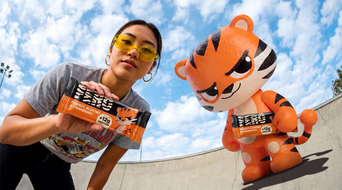 suryaafyi's tweet photo. Most energy brands scream at you.
So I designed one that doesn't have to. 🐯
Meet FERO - a fictional energy bar fronted by the chill-est predator alive. A tiger too unbothered to hype himself.

Check it out on Contra
https://t.co/47LNP8Dxk0

Built for #recraftchallenge @recraftai https://t.co/ui18CYgjwF