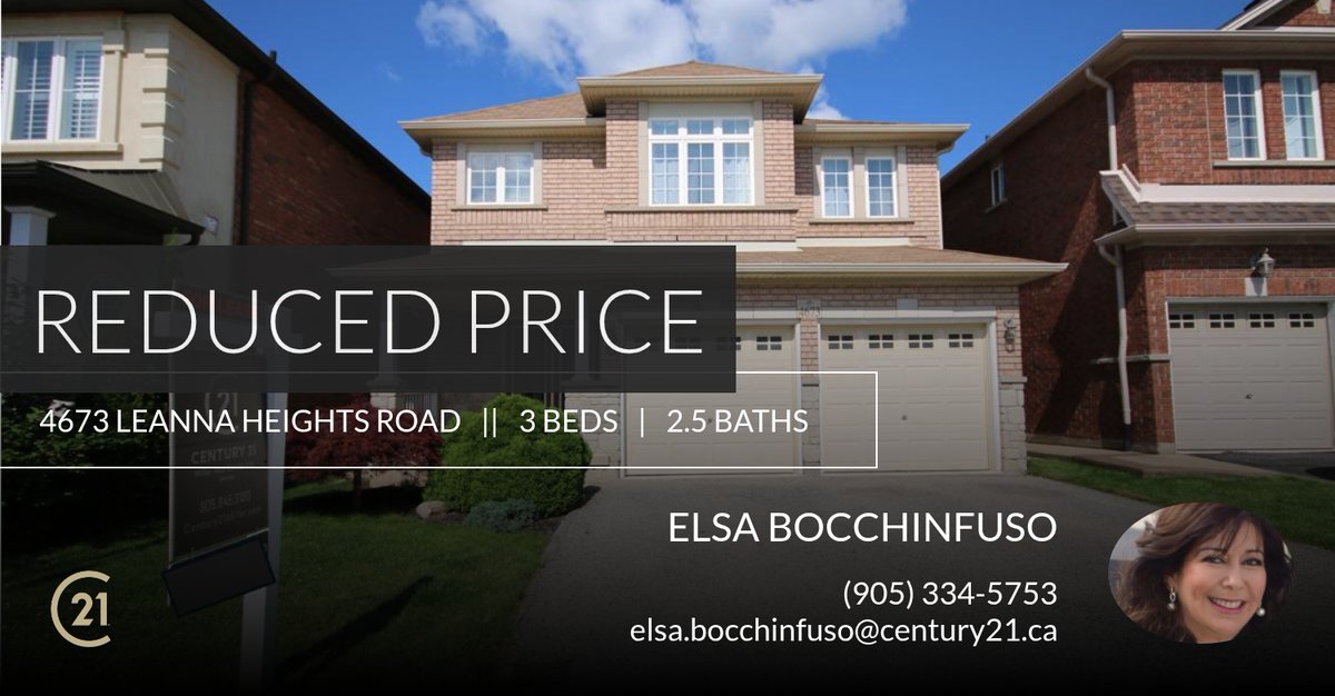 ElsaBocchinfuso's tweet photo. 📍 Reduced Price 📍 This recently reduced home at 4673 Leanna Heights Road in Burlington won't last long, so, don't wait to set up a showing! Reach out here or at (905) 334-5753 for more information!

Elsa Bocch... https://t.co/w0VnQdEf7S https://t.co/ZJM5FAlBzE