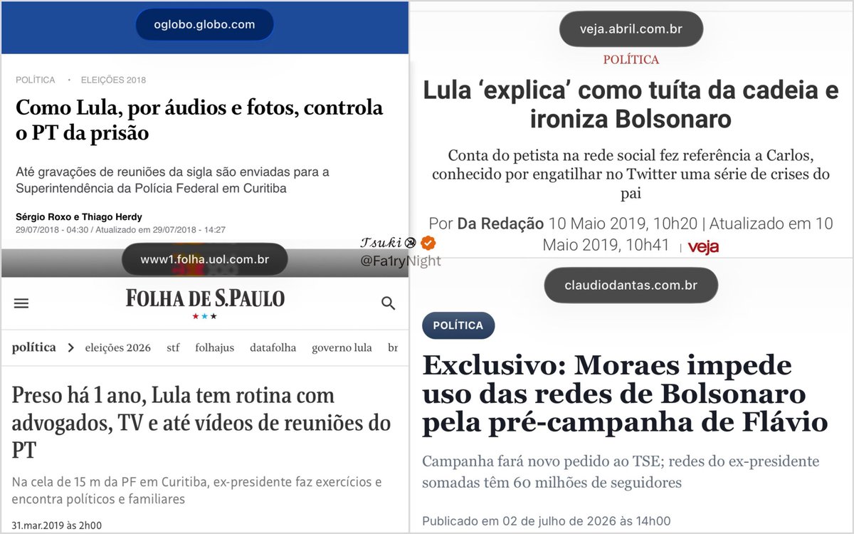 Fa1ryNight's tweet photo. Da prisão, lula comandava o PT e suas redes sociais eram movimentadas com sabor de deboche.

Enquanto as redes de Bolsonaro … 
Eles sabem o porquê precisam mantê-las caladas. https://t.co/UwlceroCq2