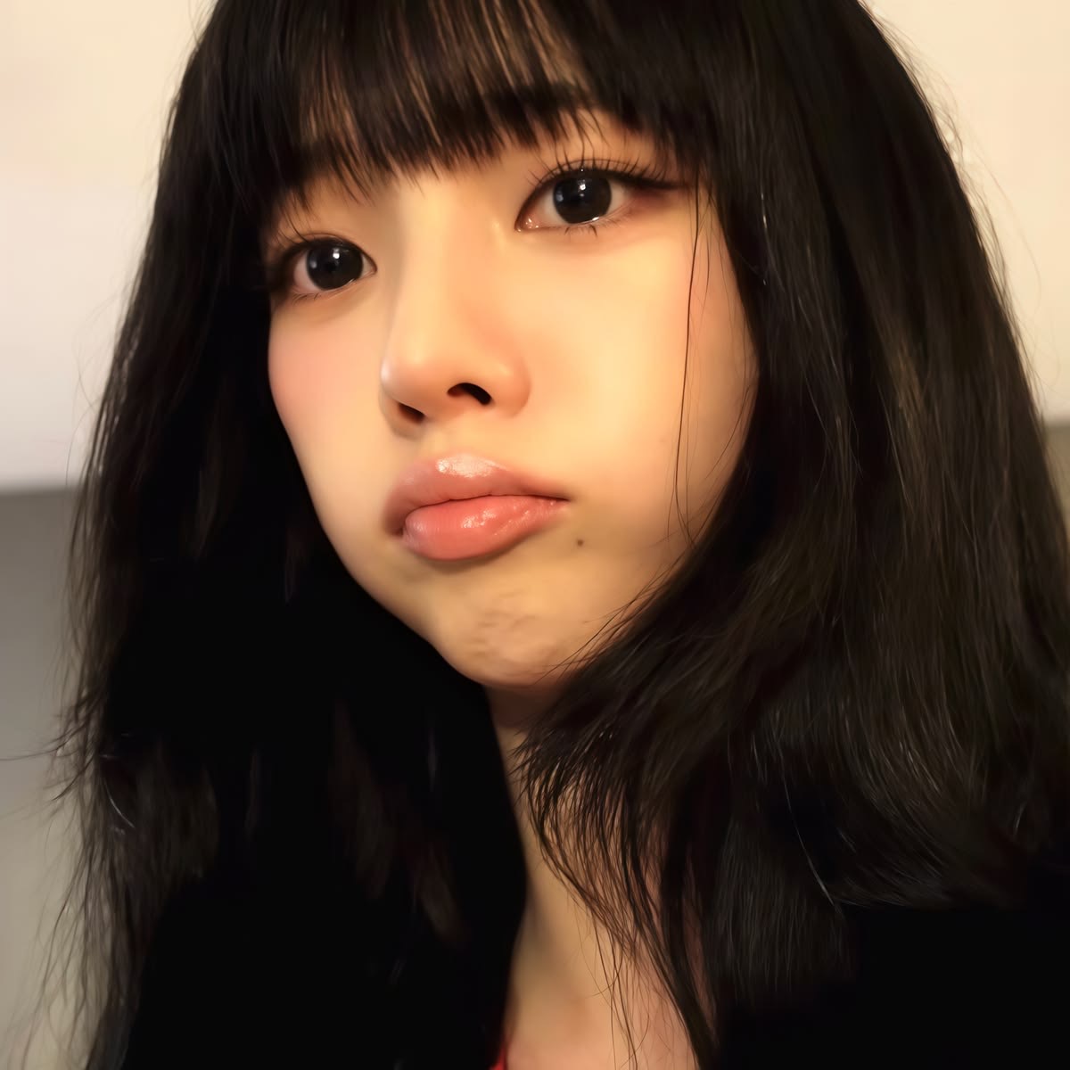 thinkbluuu's tweet photo. the bangs 😭 https://t.co/6ImopU1VIJ