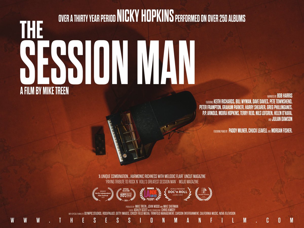 TheNickyHopkins's tweet photo. Film Club: Session Man - Nicky Hopkins. Wednesday 22 July 2026, 19:30 - WMC Auditorium Wiltshire Music Centre, Bradford on Avon @wiltshiremusic
#whatson #thingstodo #rockdoc #NickyHopkins #TheBeatles #TheRollingStones #TheKinks #TheWho
https://t.co/TRkD24z4Su https://t.co/omFgJhdc0B