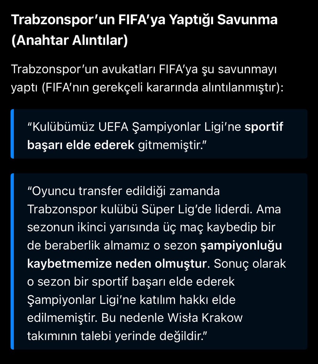 Fener_101's tweet photo. 🔥2011 sonrası sezonda onurlu, karakterli, soyu sopu belli trabzon kulübünün bir davada FİFA ya yaptığı savunma: https://t.co/WpHfGO3GhD