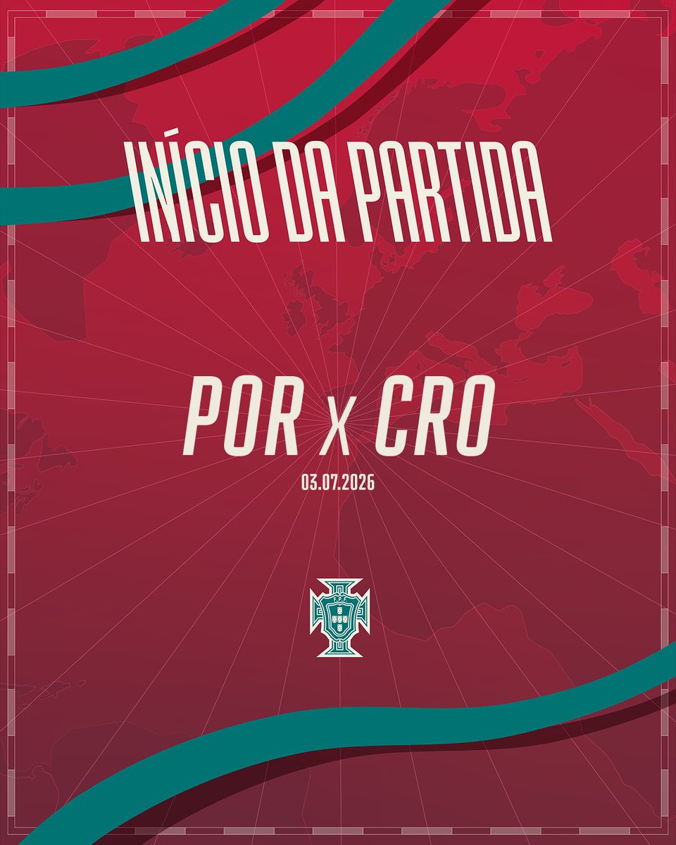selecaoportugal's tweet photo. ▶️ 1’ E COMEÇOU O ENCONTRO!!!

Vamos, Portugal! Vamos, equipa! 💪❤️

#PORCRO | 0-0 | #VaiDarPortugal  #FIFAWorldCup https://t.co/5TwbxH0Hpa