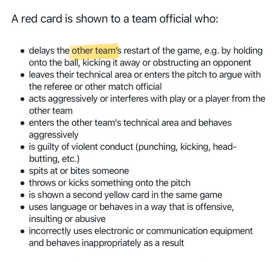 GreekTheLlama's tweet photo. @Big12Pokes Under the rules it actually should have been a red. Just poor refereeing, not a larger issue. https://t.co/rqT7MwWFhf