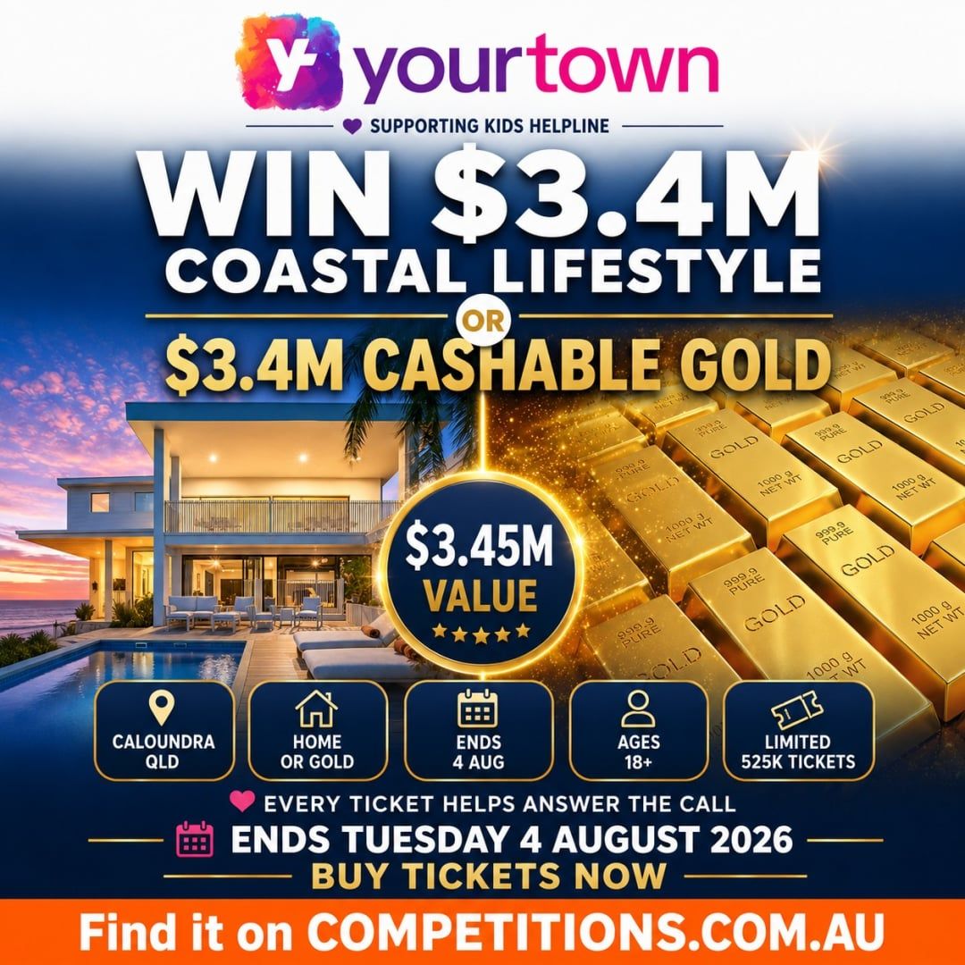 compsau's tweet photo. Imagine living the coastal dream in Caloundra! 🏡 Win a $3.4 million home or cashable gold! Don’t miss out! #competition #win

https://t.co/SwSPnWArHS https://t.co/AX1zbxREzQ