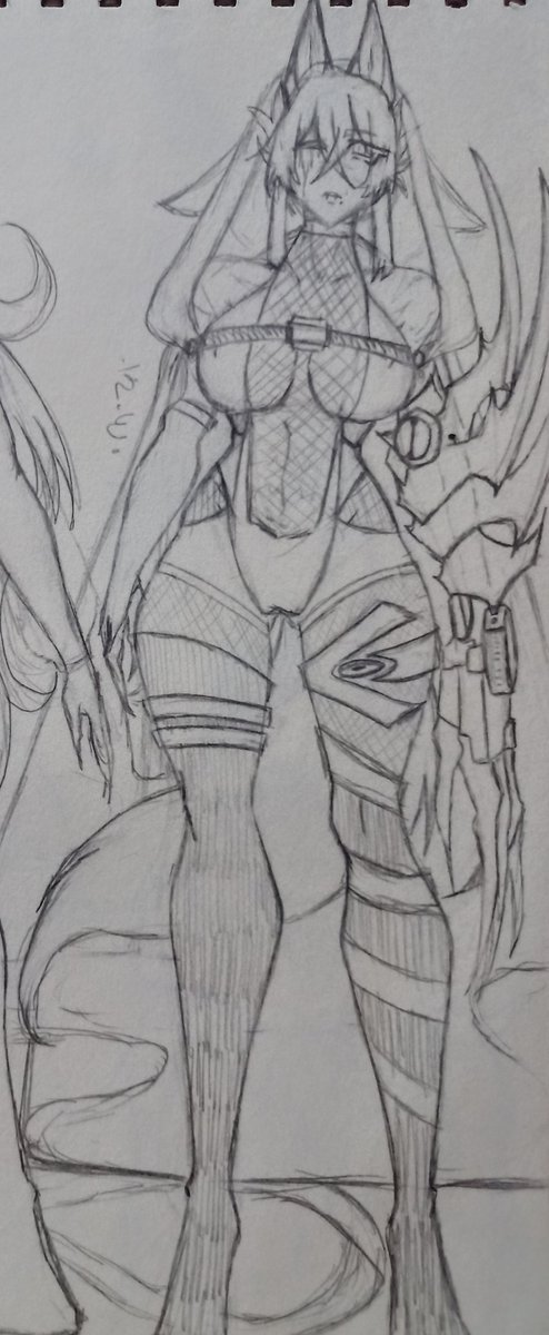 Saasha_Shali's tweet photo. @TioStingch Tengo este OC que había hecho para un DnD, pero se canceló a último momento, y finalmente la dejé ahí.

Se supone que es una asesina a sueldo, pero no sé, siento que le falta algo (aparte de color xd) https://t.co/CxOJbbAEBU