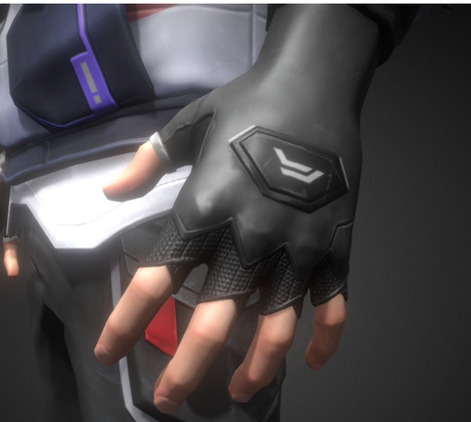 nube_v1's tweet photo. Just realized this detail! Iso has this ring like, that could be just part of the glove on his right hand, but this pattern doesn't repeat on the other hand. Is it really just a design detail or a ring? (? Just appreciating tho https://t.co/lh9QZP3cCw