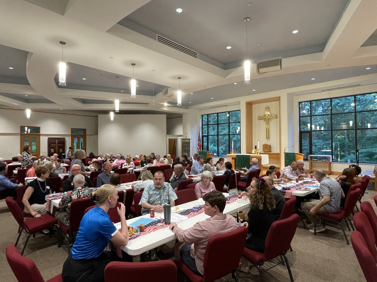 rumiforum's tweet photo. What a beautiful way to welcome the 250th anniversary of independence! 🇺🇸

Over the past five months, people from different faith traditions and backgrounds came together to discuss important American texts and to witness how faith can contribute to the common good.

This week, our faith250 cluster gathered for a potluck dinner to mark the conclusion of our conversation series. The evening reflected everything faith250 has been about: engaging conversations, delicious food, and a shared commitment to building a more united future.

A special thank you to St. Peter's in the Woods Episcopal Church for graciously hosting our final gathering and for their generous hospitality!

While this chapter of faith250 has come to a close, our work is far from over. In the months ahead, we'll be announcing new events together with our faith community partners.

Here's to continuing to build bridges!

#America250 #Interfaith #Dialogue #Community #HizmetCares