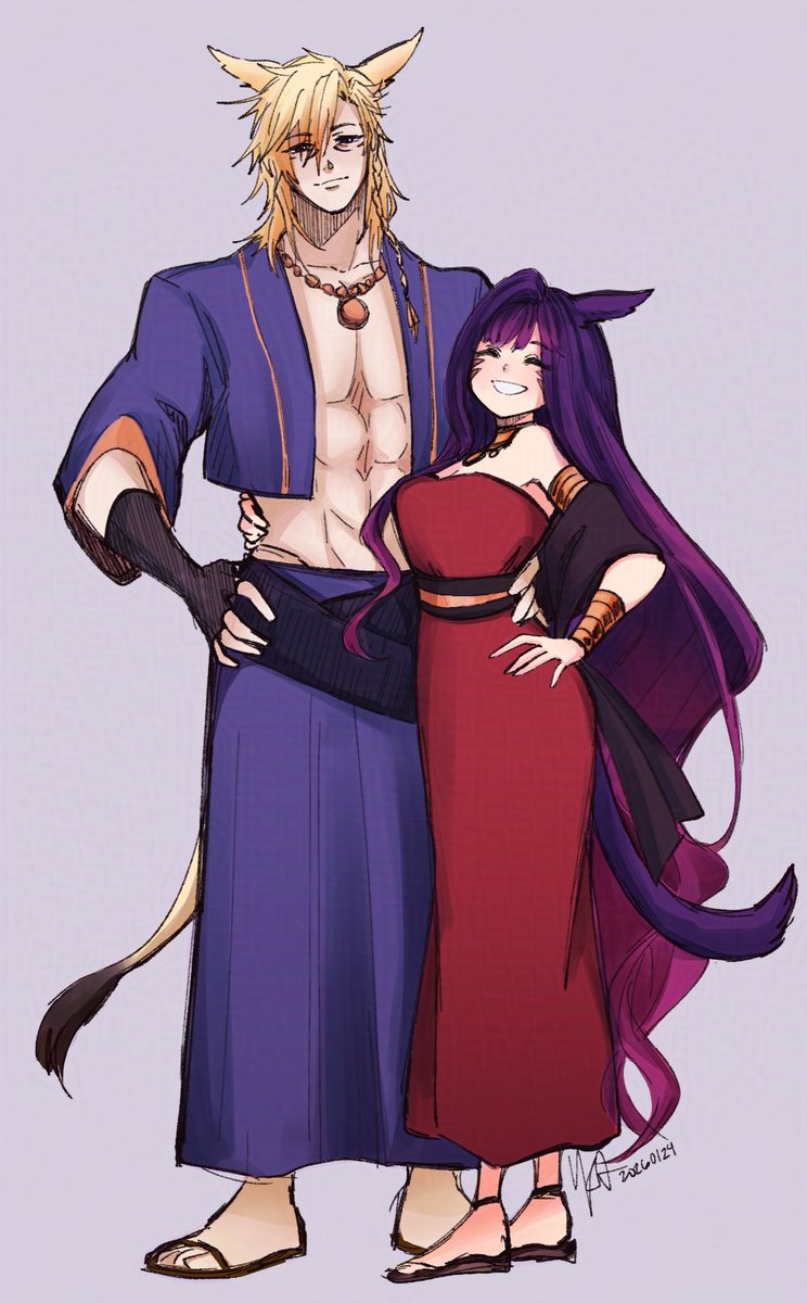 ysayeau's tweet photo. repost cause i don't think i like the gif one as much.
ayla and koh'tan as parents yippee. https://t.co/Eu2J9p33Vb