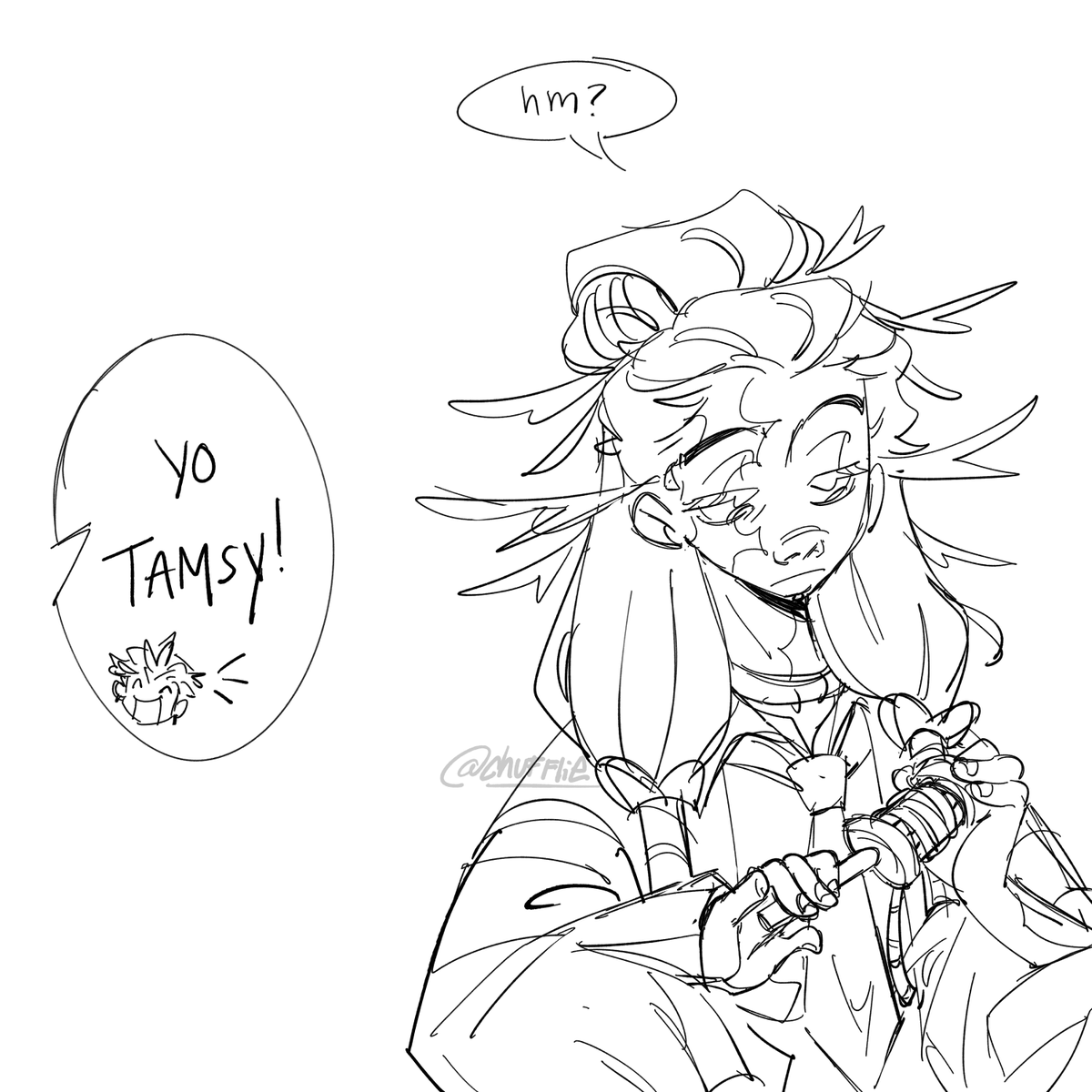 chufflie's tweet photo. useless headcanon but i think it would be funny if cats horrified him #tamsycaines #gachifanart

4/7 https://t.co/Mr5tX0a1dN