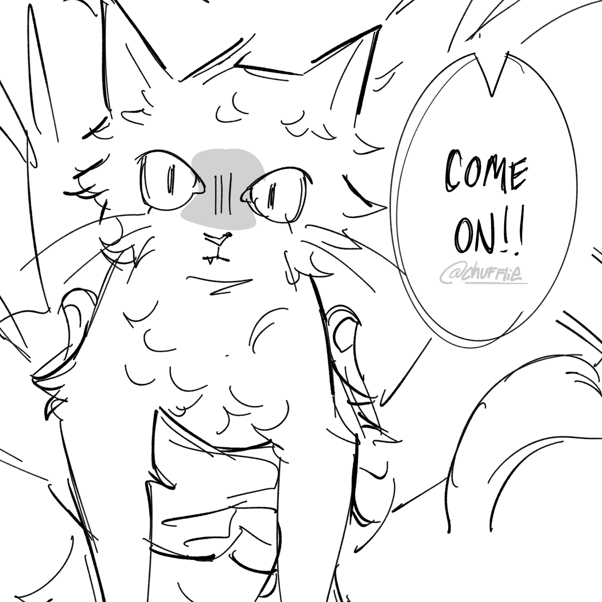 chufflie's tweet photo. useless headcanon but i think it would be funny if cats horrified him #tamsycaines #gachifanart

4/7 https://t.co/Mr5tX0a1dN