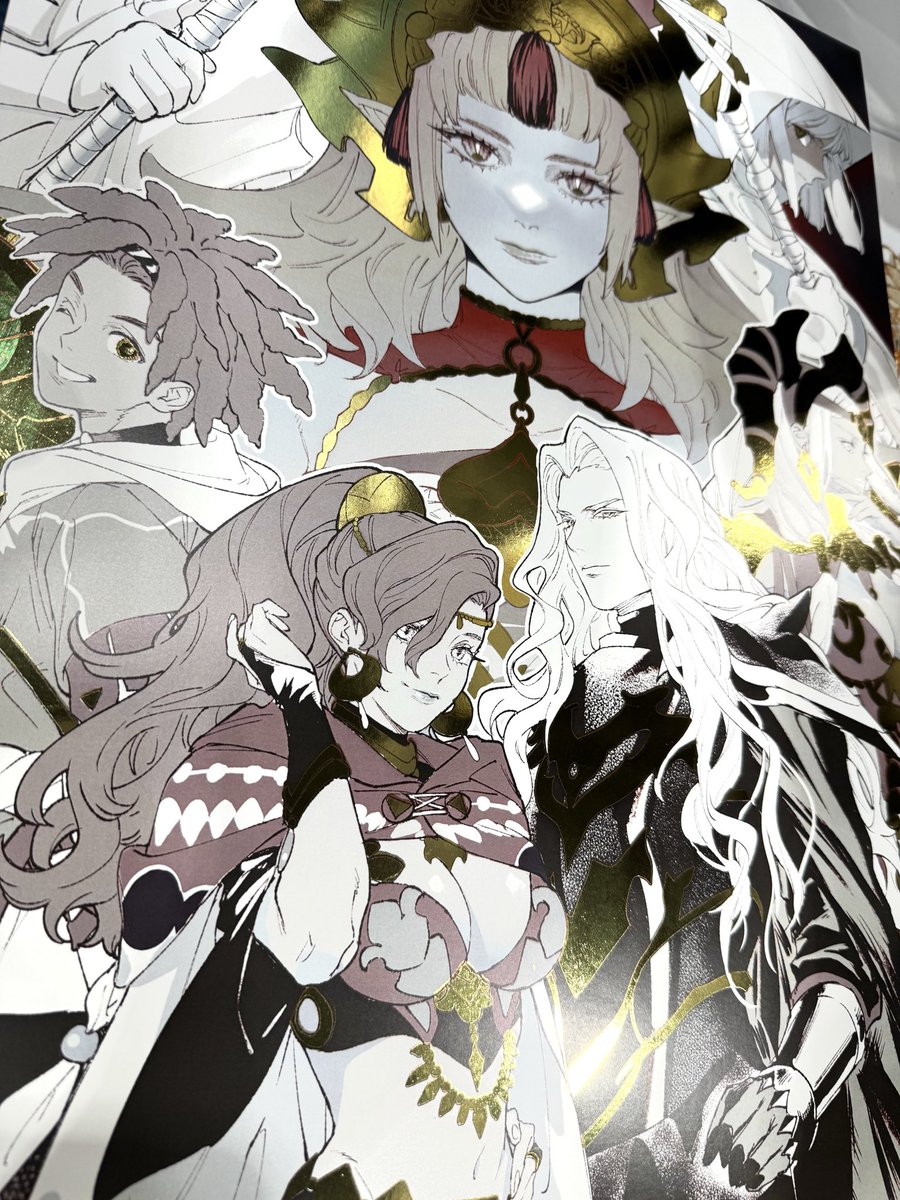 KrazehKai's tweet photo. FE Fortune’s Weave~ ✨New foil print available at AX!✨ https://t.co/y0VaPtEHOL