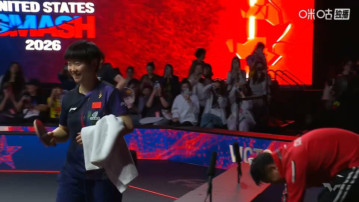 littlechuqin's tweet photo. #USSmash2026
Match Results : Mixed Doubles - SF
#SHATOU 3️⃣:0️⃣ Hugo/Bruna
(11-9, 11-4, 11-6)
คู่ผสมเข้าชิงแล้วค่าา 🎉🎉🎉🎉
น้องฉู่ชินรีบไปพักเร็ว อีก 2 ชั่วโมงเจอกันกับชายเดี่ยวรอบ 16 คน ✌🏻✌🏻
#WangChuqin
#SunYingsha https://t.co/AcEkWgtd3n