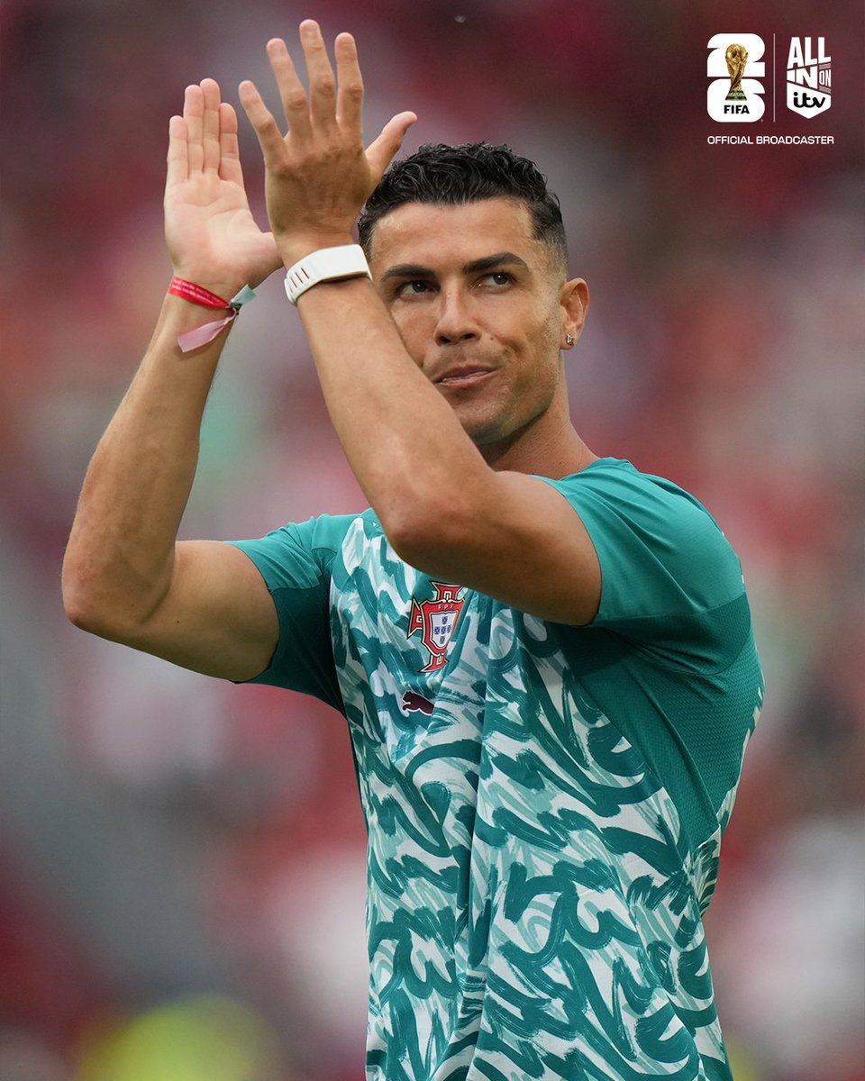 itvfootball's tweet photo. 41 years, 147 days 🍷

Cristiano Ronaldo is now the OLDEST player EVER to feature at a World Cup knockout game 🇵🇹 https://t.co/iL17dyOeqO