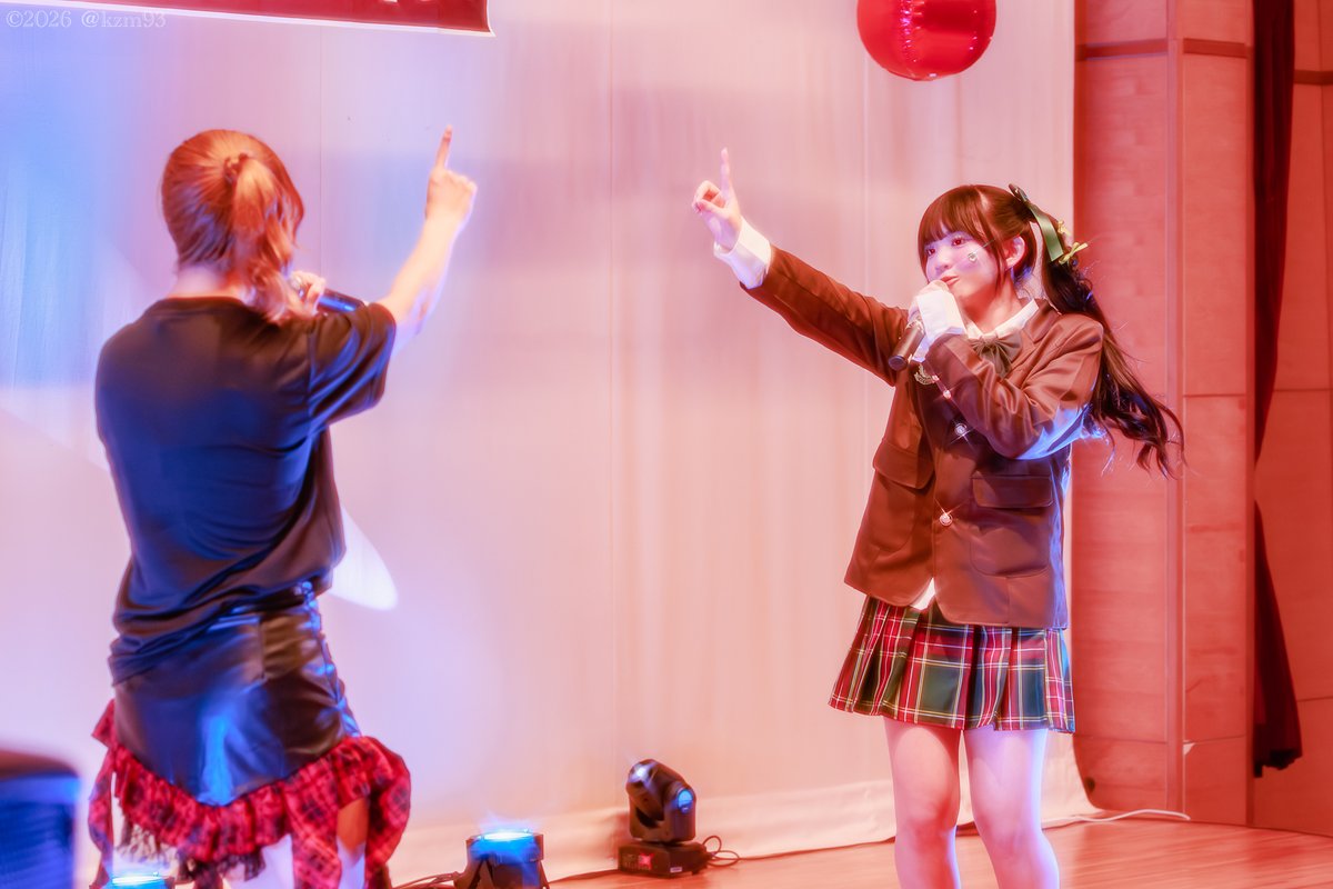 kzm93's tweet photo. おはようございます
【今日の1枚】
2026.06.28 福島・矢吹町文化センター小ホール
『Ultra Addict Cocolo・Aoi生誕祭』より
Ultra Addict・Cocoloさん
Arrow Heart・小豆るこさん
#Cocolo
#UltraAddict
#ウルアディ
#小豆るこ
#推しるこ
#ArrowHeart
#アローハート
#るこころ
#Livephotos https://t.co/IJ3sfanuqM